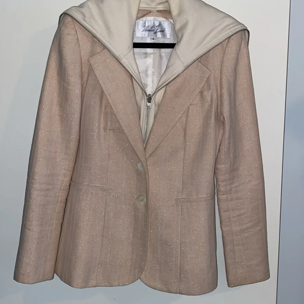 Vintage Veronica Beard 100% Linen Blazer Medium - Picture 1 of 13